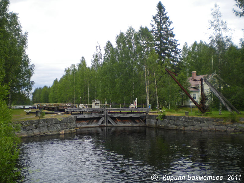 Шлюз на музейном Якокоскинском канале