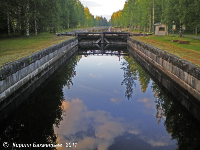 Шлюз на музейном Якокоскинском канале